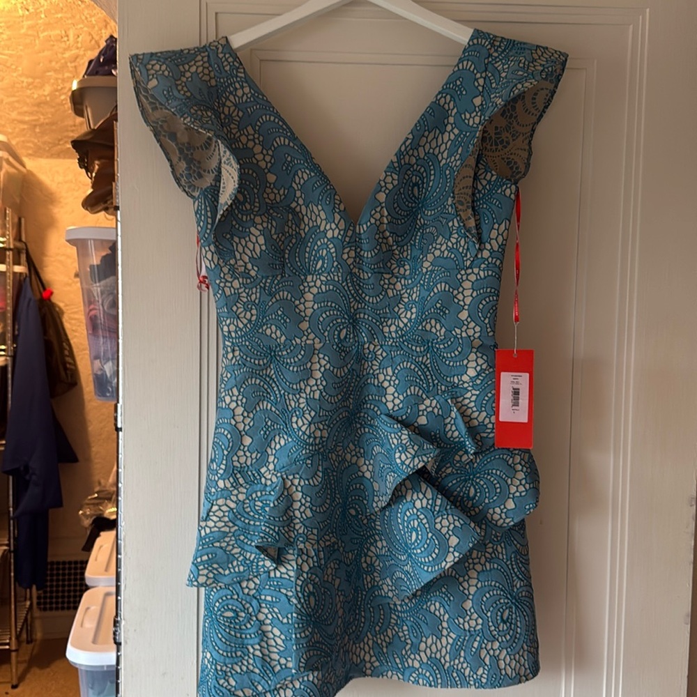 Monique Lhuillier Ruffle Dress